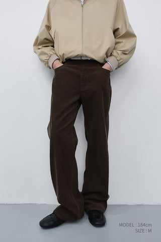 90S WIDE CORDUROY JEANS BROWN