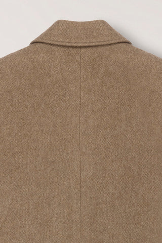 UNISEX TAILORED DOUBLE-BREASTED COAT CAMEL