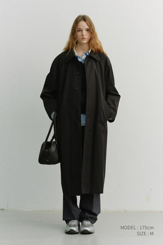 UNISEX REFINED MAC COAT BLACK
