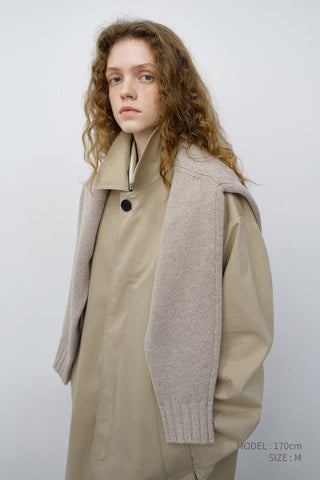 UNISEX REFINED MAC COAT BEIGE