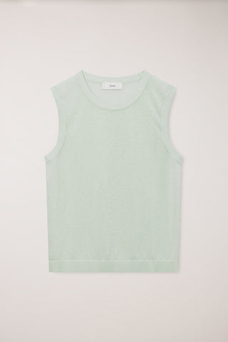 UNISEX SHEER LAYERING KNIT VEST MINT