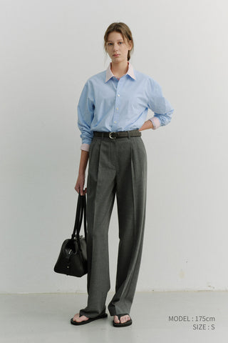 UNISEX SOFT POPLIN SHIRT SOFT BLUE