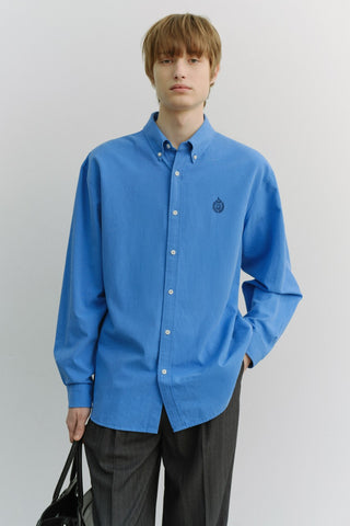 UNISEX CLASSIC BOYFRIEND SHIRT CERULEAN BLUE