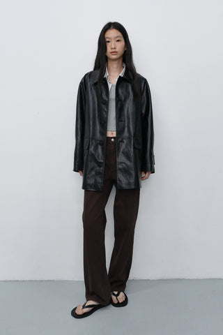 ESSENTIAL STRAIGHT COLORED JEANS BROWN