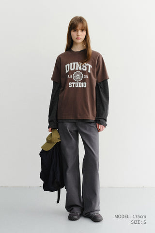 UNISEX CLASSIC LOGO T-SHIRT BROWN