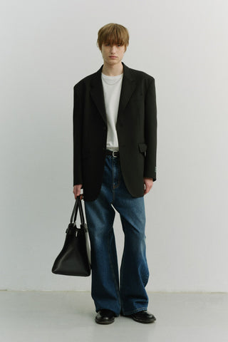 SEMI FLARED JEANS CLASSIC BLUE