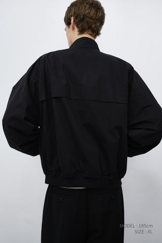 UNISEX VOLUME HARRINGTON JACKET BLACK