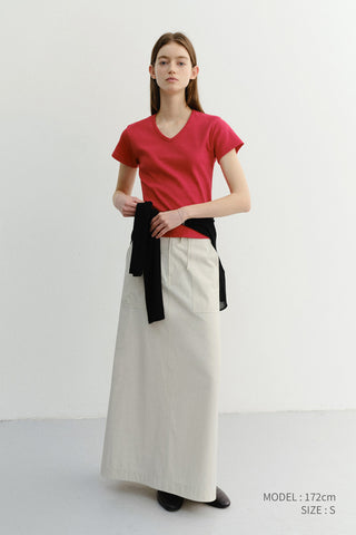 A-LINE MAXI SKIRT IVORY