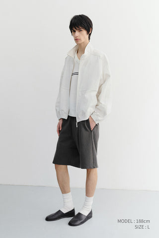 UNISEX PIGMENT RELAXED BEACH SHORTS CHARCOAL GREY