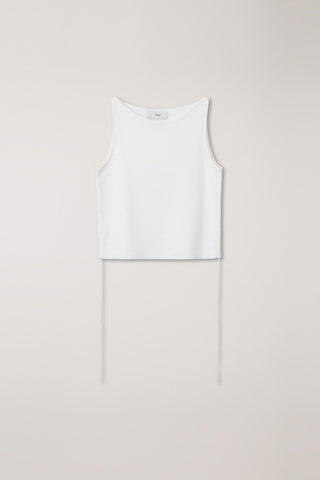 LAYERING KNIT TOP OFF WHITE