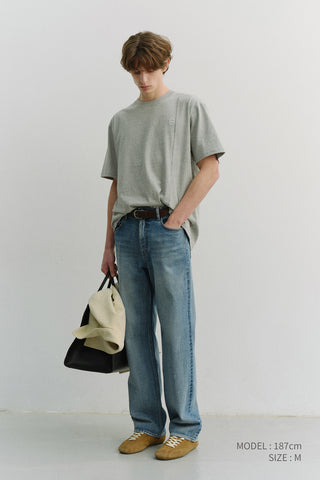 LOW RISE LOOSE JEANS CLASSIC BLUE