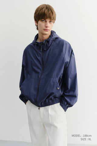 UNISEX SUMMER BREEZE WINDBREAKER NAVY BLUE