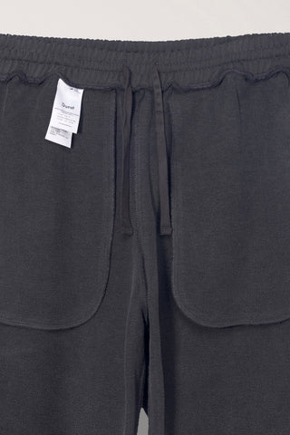 UNISEX PIGMENT RELAXED BEACH SHORTS CHARCOAL GREY