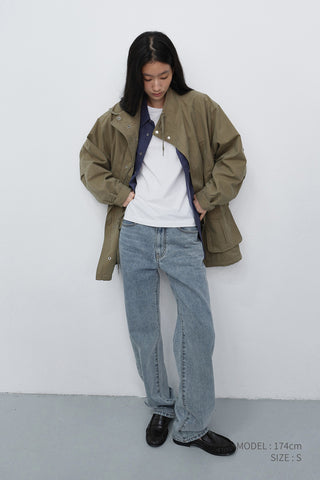 ESSENTIAL STRAIGHT FULL LENGTH JEANS LIGHT BLUE