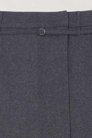 MAXI WRAP SKIRT CHARCOAL GREY
