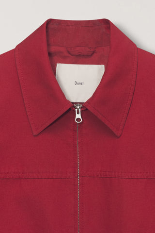 UNISEX COLLARED BLOUSON JACKET RED