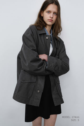 UNISEX CHORE JACKET SEPIA