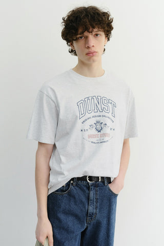 UNISEX CUPID ARCH LOGO T-SHIRT LIGHT MELANGE GREY