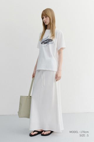 UNISEX VINYL T-SHIRT OFF WHITE