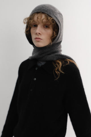 BABUSHKA SCARF MELANGE GREY