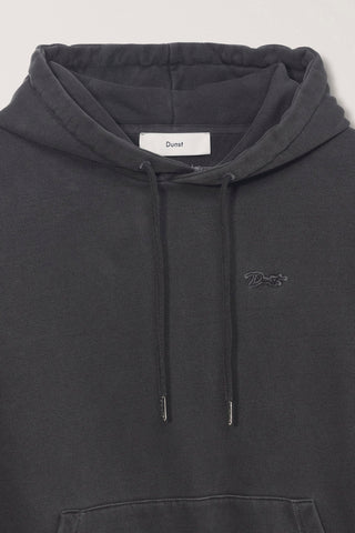 UNISEX GARMENT DYED HOODIE BLACK