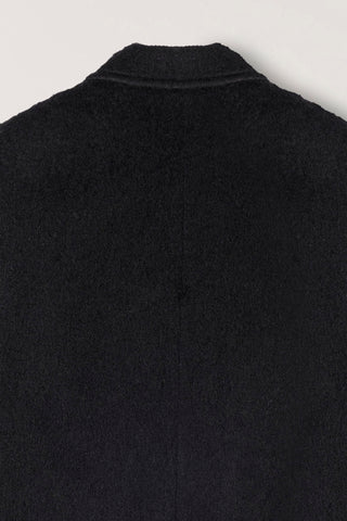 UNISEX ALPACA BLAZER COAT BLACK
