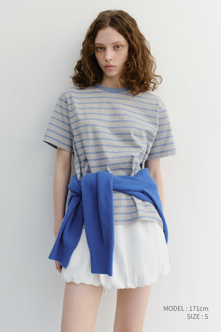 MINI VOLUMED SKIRT WHITE