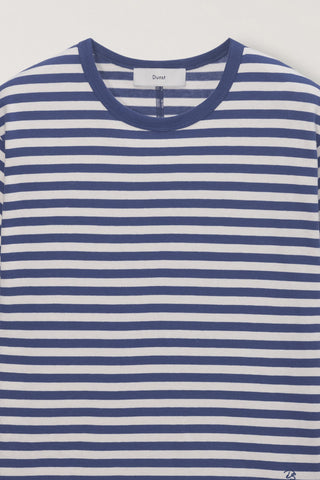 UNISEX STRIPED T-SHIRT BLUE IVORY