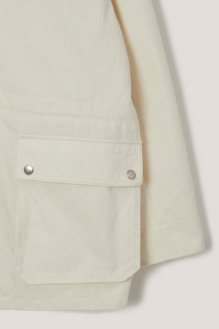 UNISEX COTTON CHORE JACKET OFF WHITE