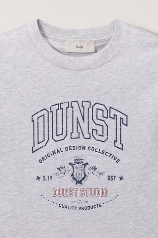 UNISEX CUPID ARCH LOGO T-SHIRT LIGHT MELANGE GREY