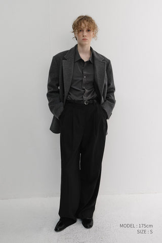 WINTER FLANNEL SLACKS BLACK