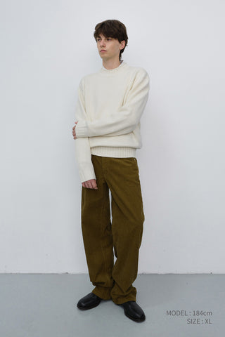 UNISEX CHUNKY ROLL NECK SWEATER IVORY