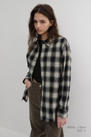 UNISEX WINTER FLANNEL CHECKED SHIRT BLUE