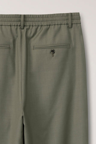 LOUNGE WOOL SLACKS KHAKI