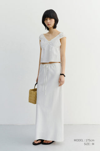 2-WAY SHOULDER BLOUSE WHITE