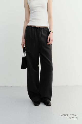 SUMMER STRING PANTS BLACK