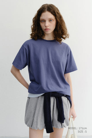 MINI VOLUMED SKIRT MELANGE GREY