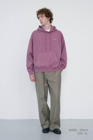 UNISEX GARMENT DYED HOODIE PURPLE