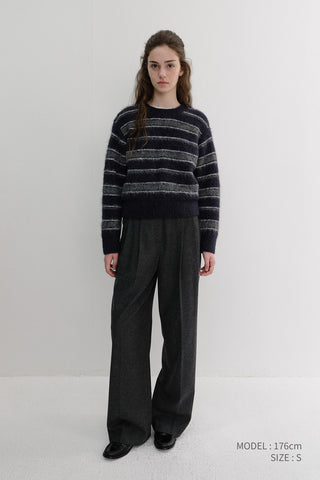 WINTER FLANNEL SLACKS CHARCOAL GREY