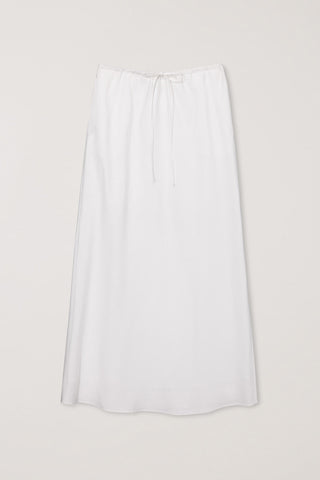 LINEN MAXI SKIRT WHITE