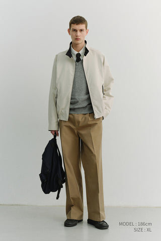 UNISEX MODERN HARRINGTON JACKET CREAM