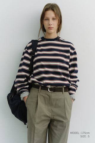 UNISEX STRIPED T-SHIRT NAVY STRIPE