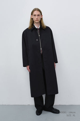UNISEX REFINED MAC COAT BLACK