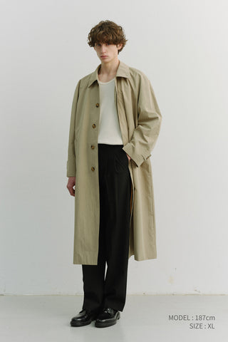 UNISEX REFINED MAC COAT KHAKI