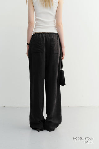 SUMMER STRING PANTS BLACK