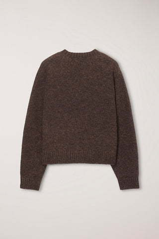 UNISEX SHAGGY DOG SWEATER BROWN