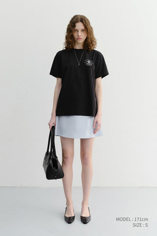UNISEX CUPID ARCH BACK LOGO T-SHIRT BLACK