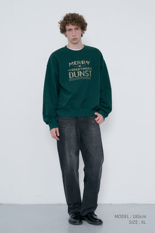 UNISEX PIXEL SWEATSHIRT DEEP GREEN