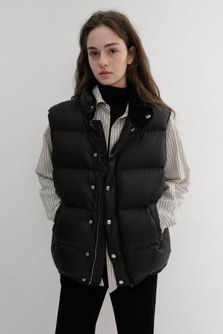 UNISEX GOOSE DOWN VEST BLACK