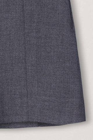 MINI SKIRT CHARCOAL GREY